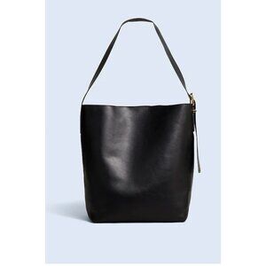 Madewell $178 Essential Bucket Tote Black NN396 D2
